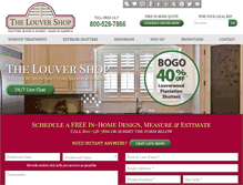 Tablet Screenshot of louvershop.com
